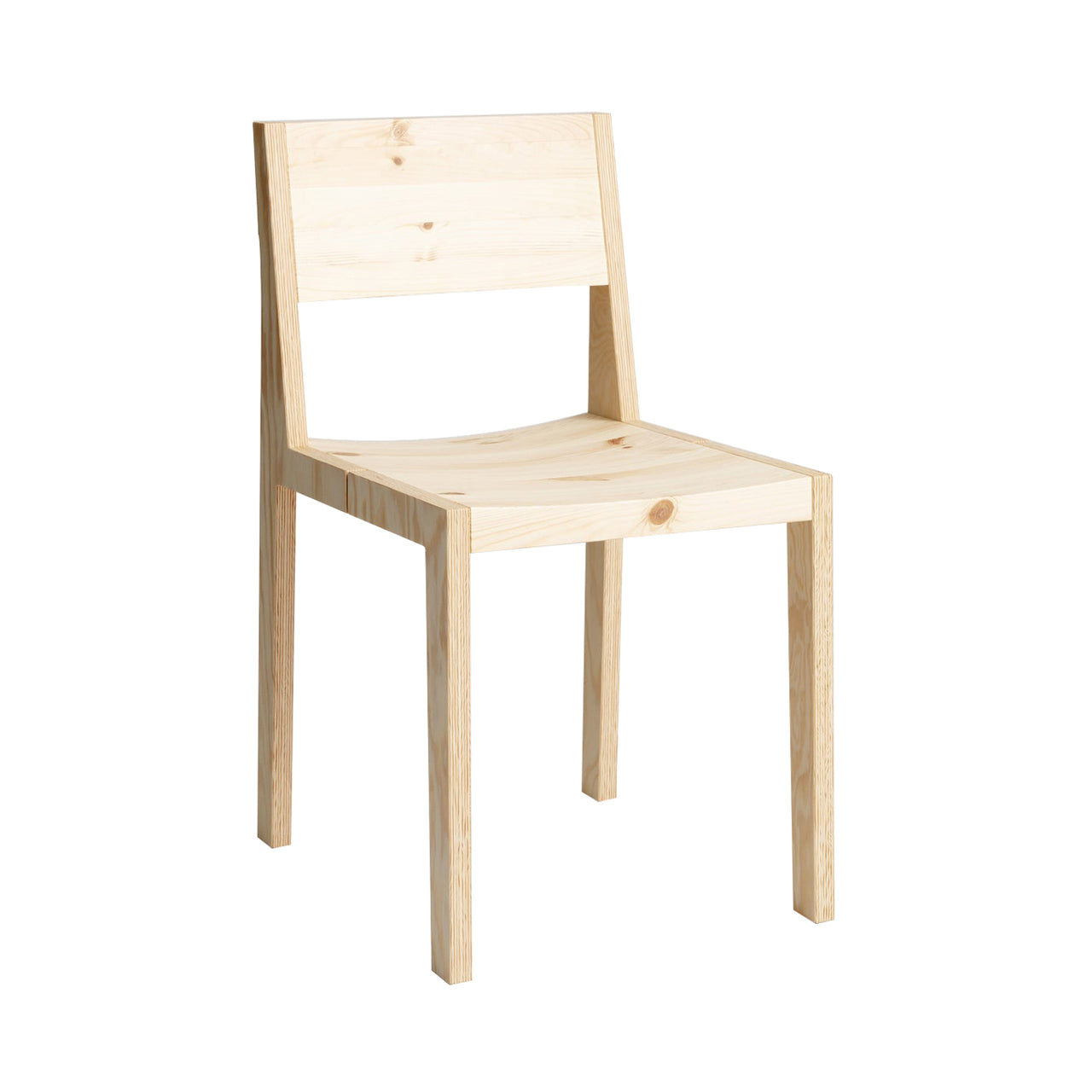 016 Maasto Dining Chair: Without Armrest + Matte Pine