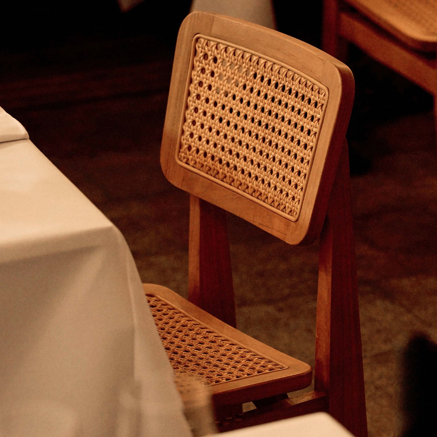 C-Dining Chair: Outdoor - French Cane