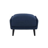 Teddy Fold Ottoman: Black Oak 