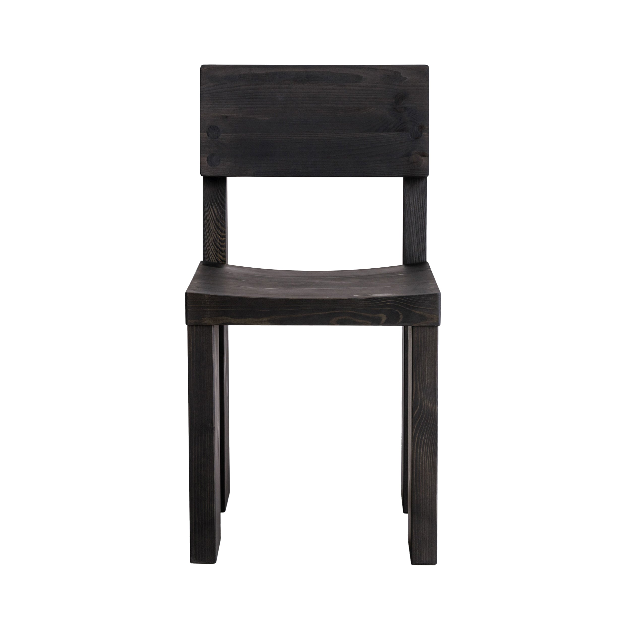 001 Dining Chair: Black Pine
