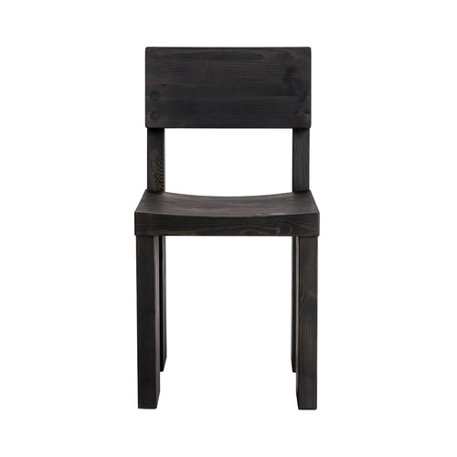 001 Dining Chair: Black Pine