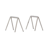 Koza Trestle Pair: Inox Polished Stainless Steel