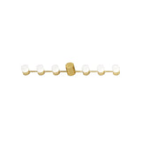 IP Backstage Wall Light: Linear 6 + Polished Brass