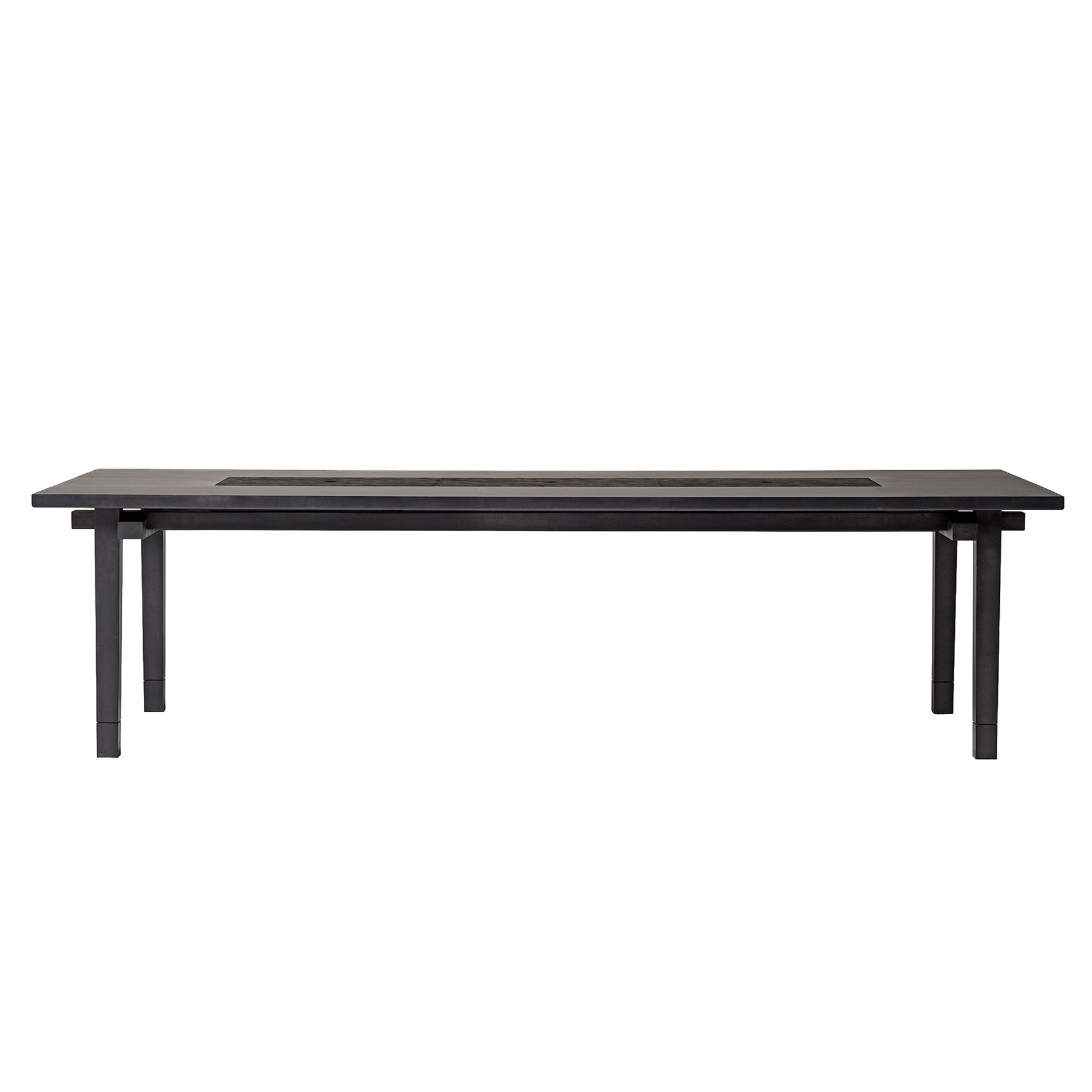 Kiam Table: Square + With Storage + Maple Black + Kiam