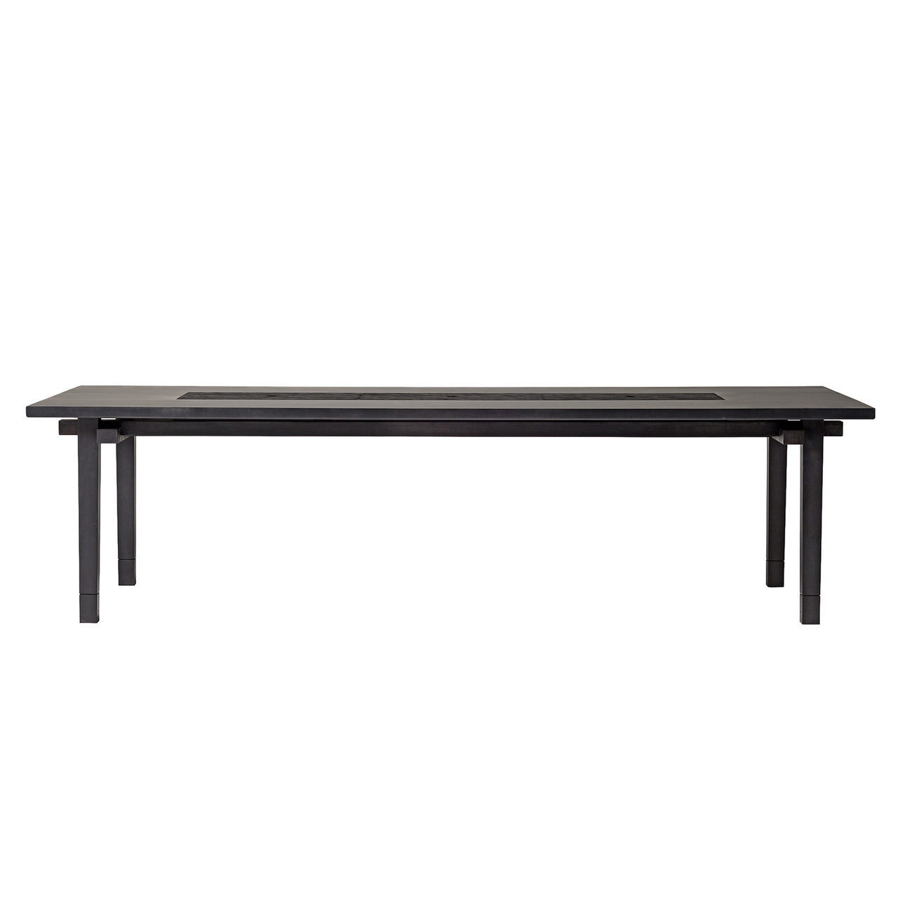 Kiam Table: Square + With Storage + Maple Black + Kiam