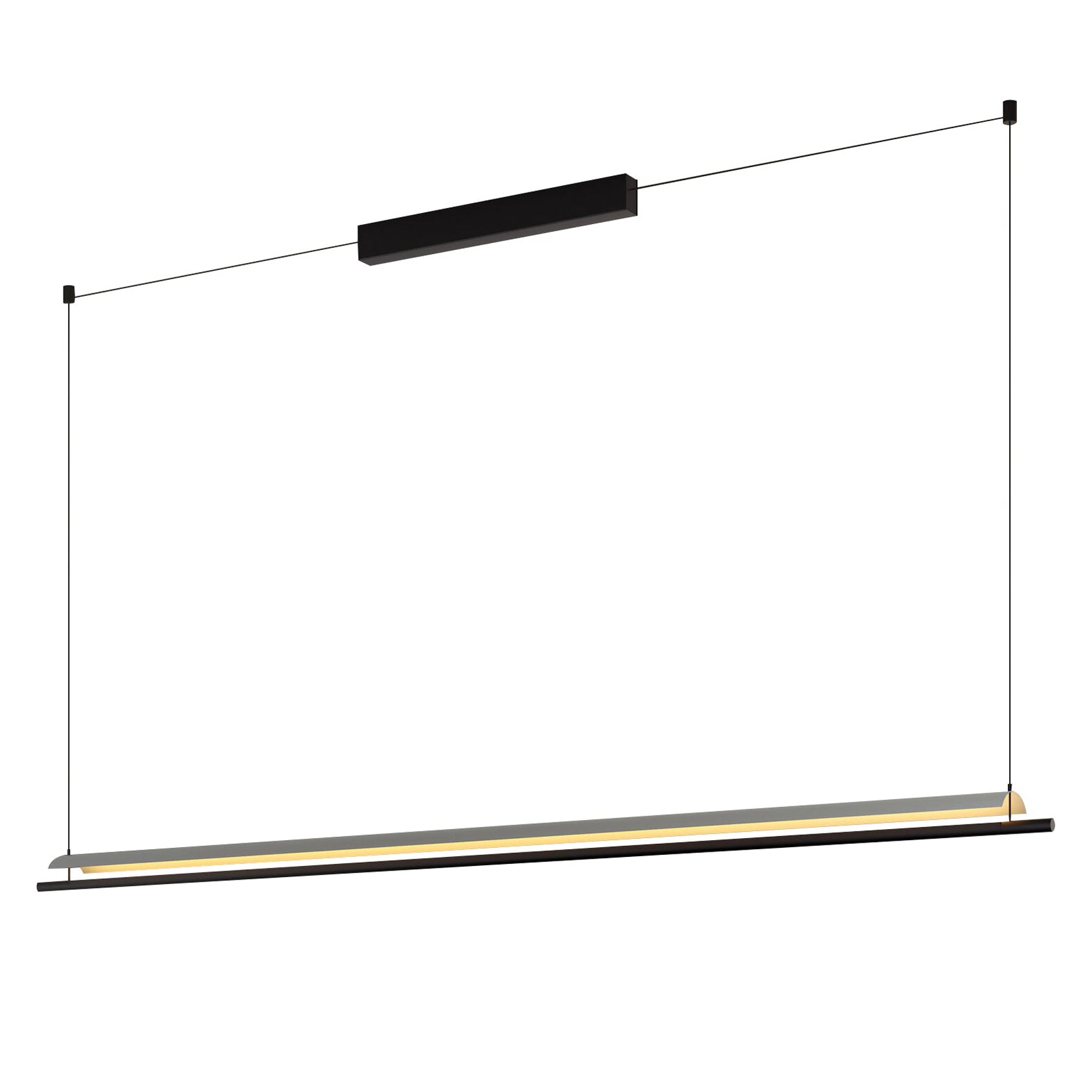 Lámina Pendant Lamp: 165 + White Grey