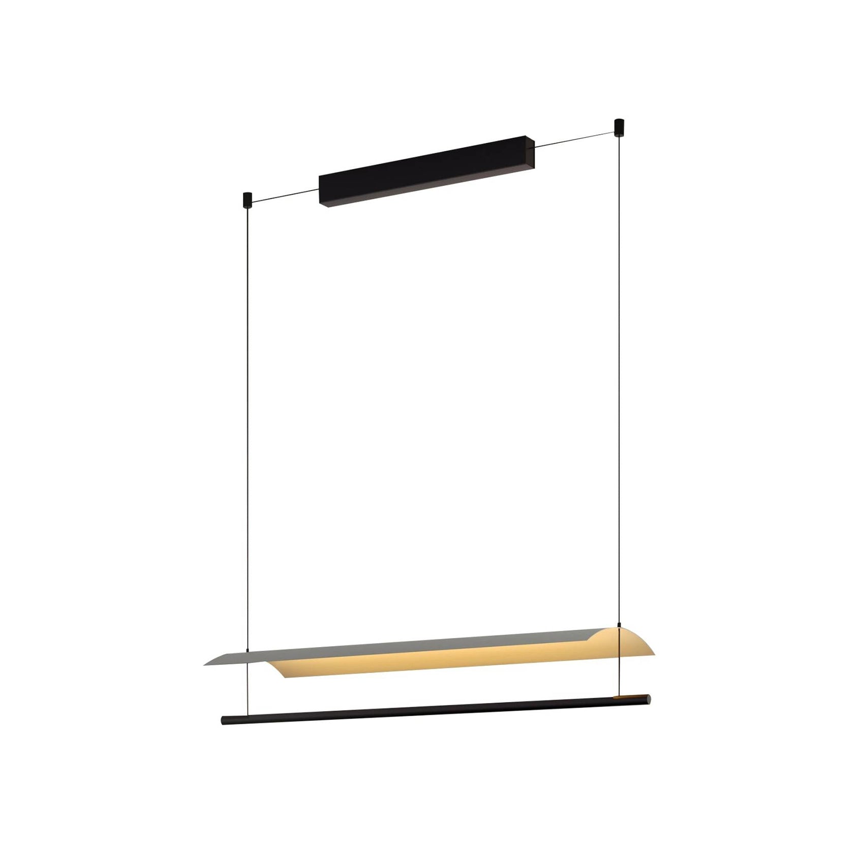 Lámina Pendant Lamp: 85 + White Grey