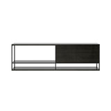 Literatura Open Sideboard: With Base + Dark Grey Stained Oak