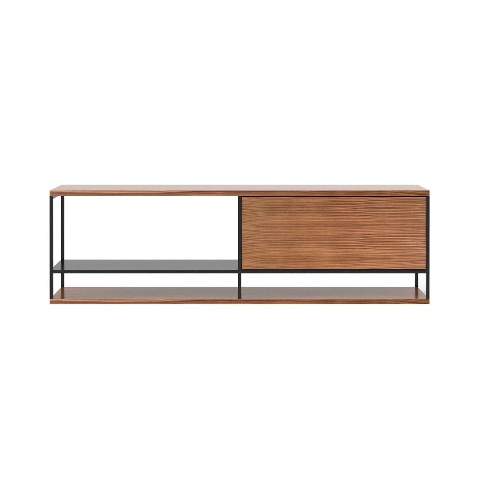 Literatura Open Sideboard: With Base + Super-Matt Walnut