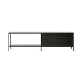 Literatura Open Sideboard: Dark Grey Stained Oak