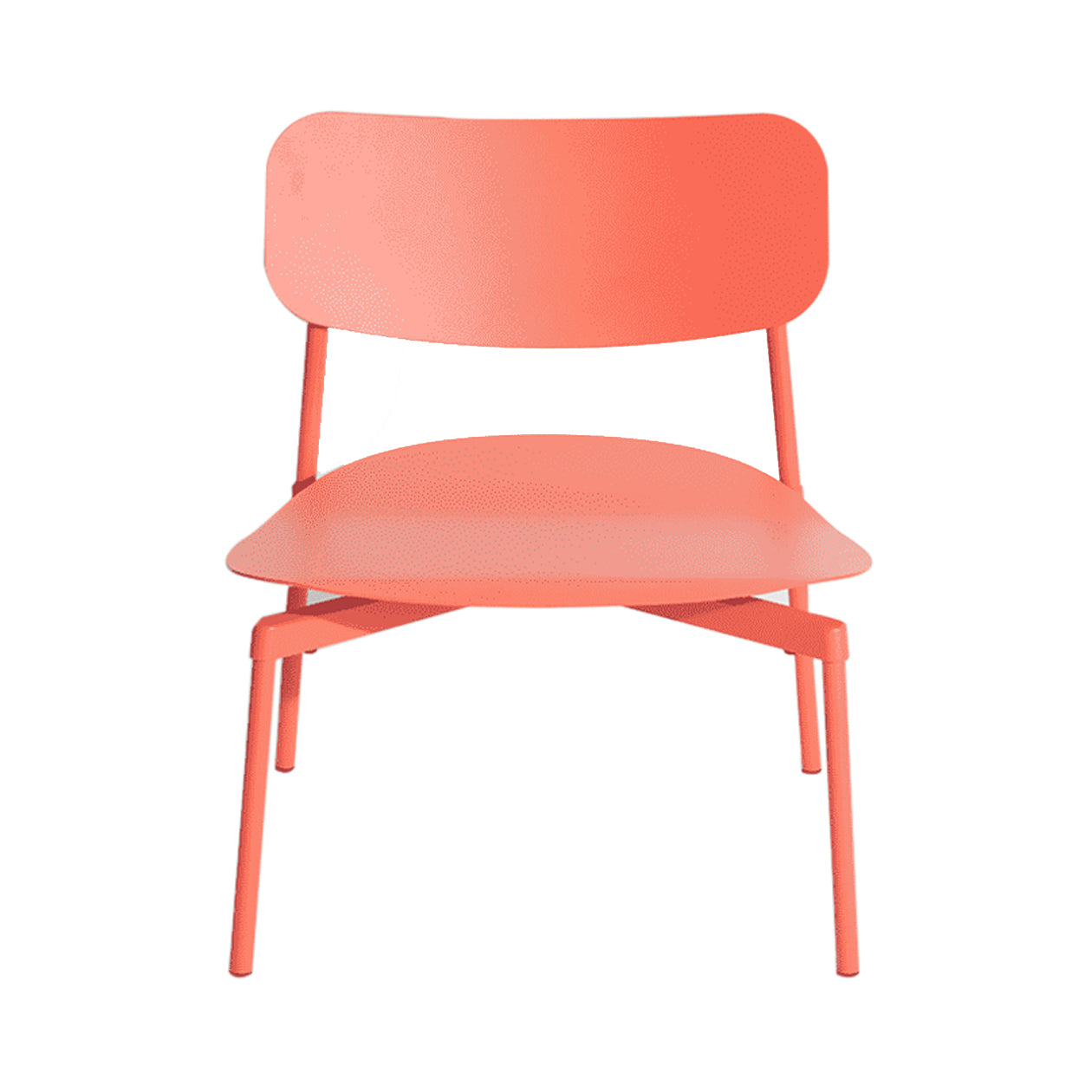 Fromme Lounge Chair: Outdoor: Coral
