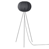 Knit-Wit Floor Lamp: High + Round 45 + Black