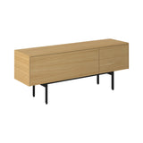 Malmö Sideboard: Small + Whitened Oak + Black + Composition 3