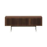 Malmö Technic Sideboard: Small + Dark Stained Walnut  + Bronze + Composition 3