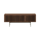 Malmö Technic Sideboard: Small + Dark Stained Walnut  + Bronze + Composition 3