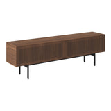 Malmö Technic Sideboard: Medium + Dark Stained Walnut + Black + Composition 3