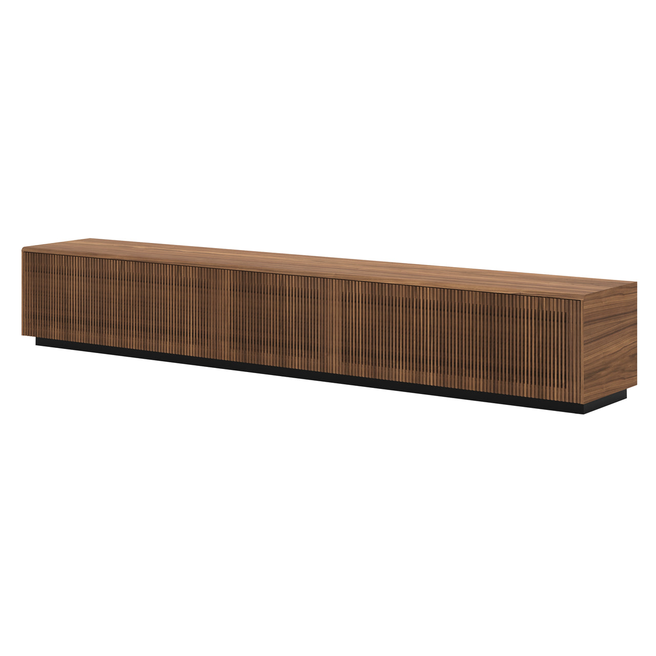 Malmo Technic Sideboard: Large + Walnut Stained Walnut + Black + Composition 1