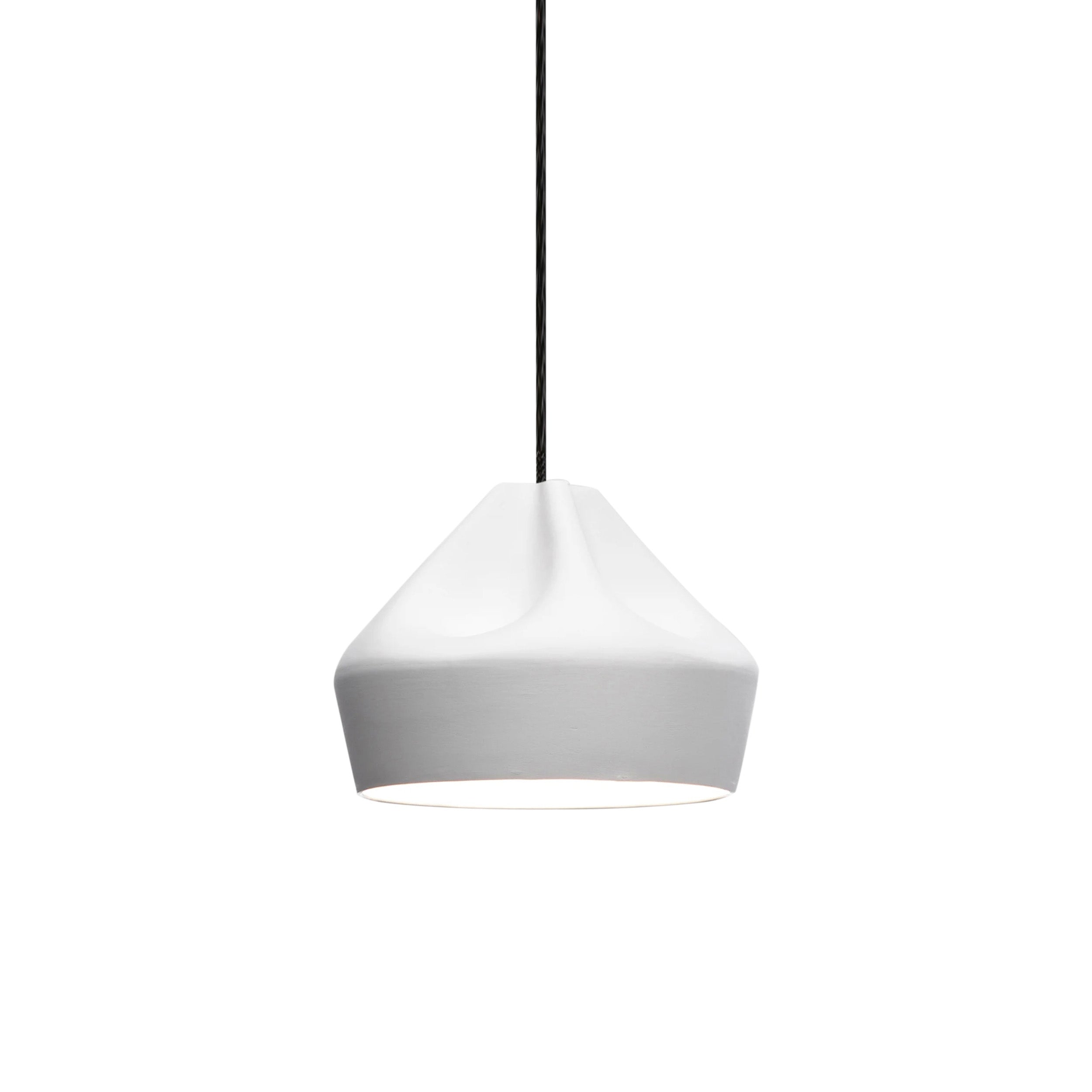 Pleat Box 24 Pendant Light: White