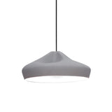 Pleat Box 36 Pendant Light: Grey + White