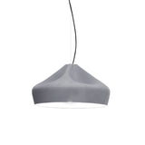 Pleat Box 47 Pendant Light: Grey + White