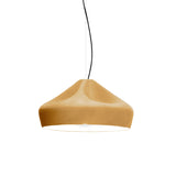 Pleat Box 47 Pendant Light: Ocher + White