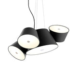 Tam Tam 3 Pendant Light: Black + Black