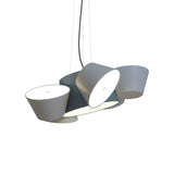 Tam Tam 5 Pendant Light: Blue Grey + Silver Grey