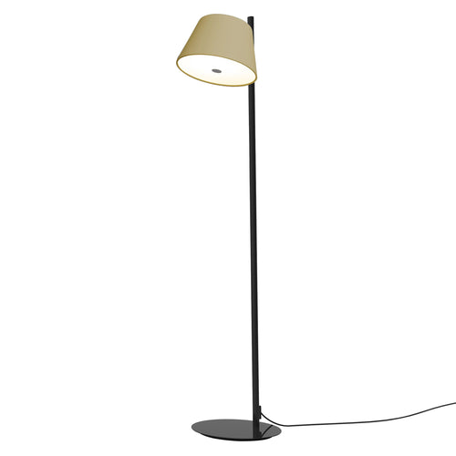 Tam Tam Floor Lamp: Single Shade + Olive Yellow