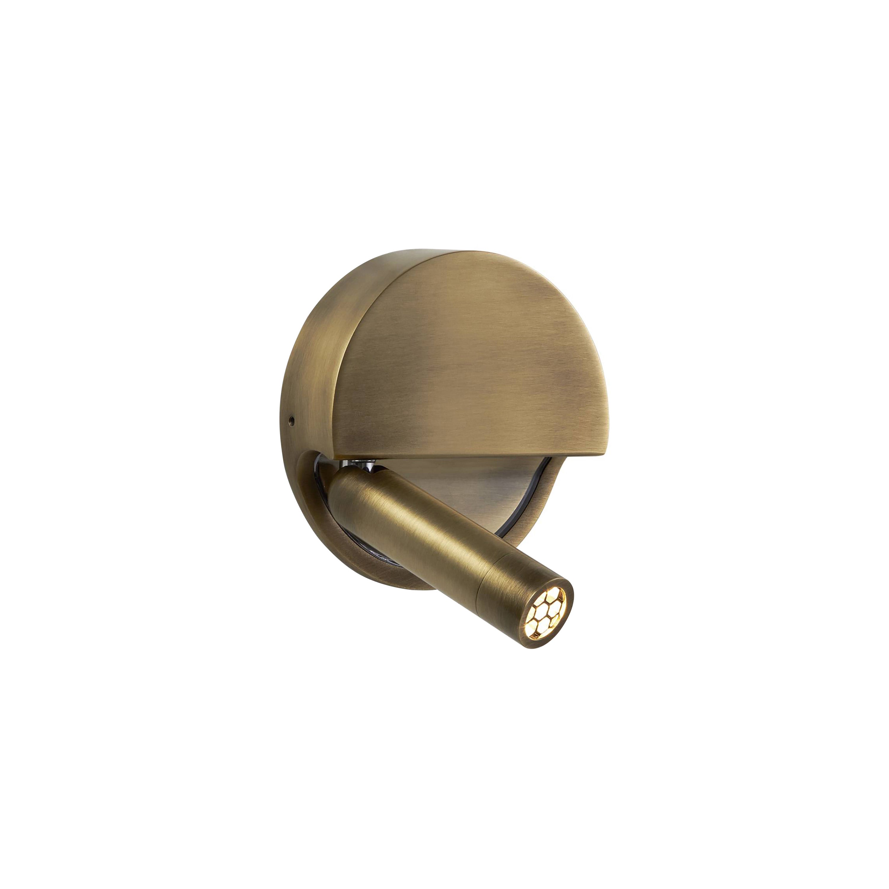 Ledtube R Wall Lamp: Left + Bronze