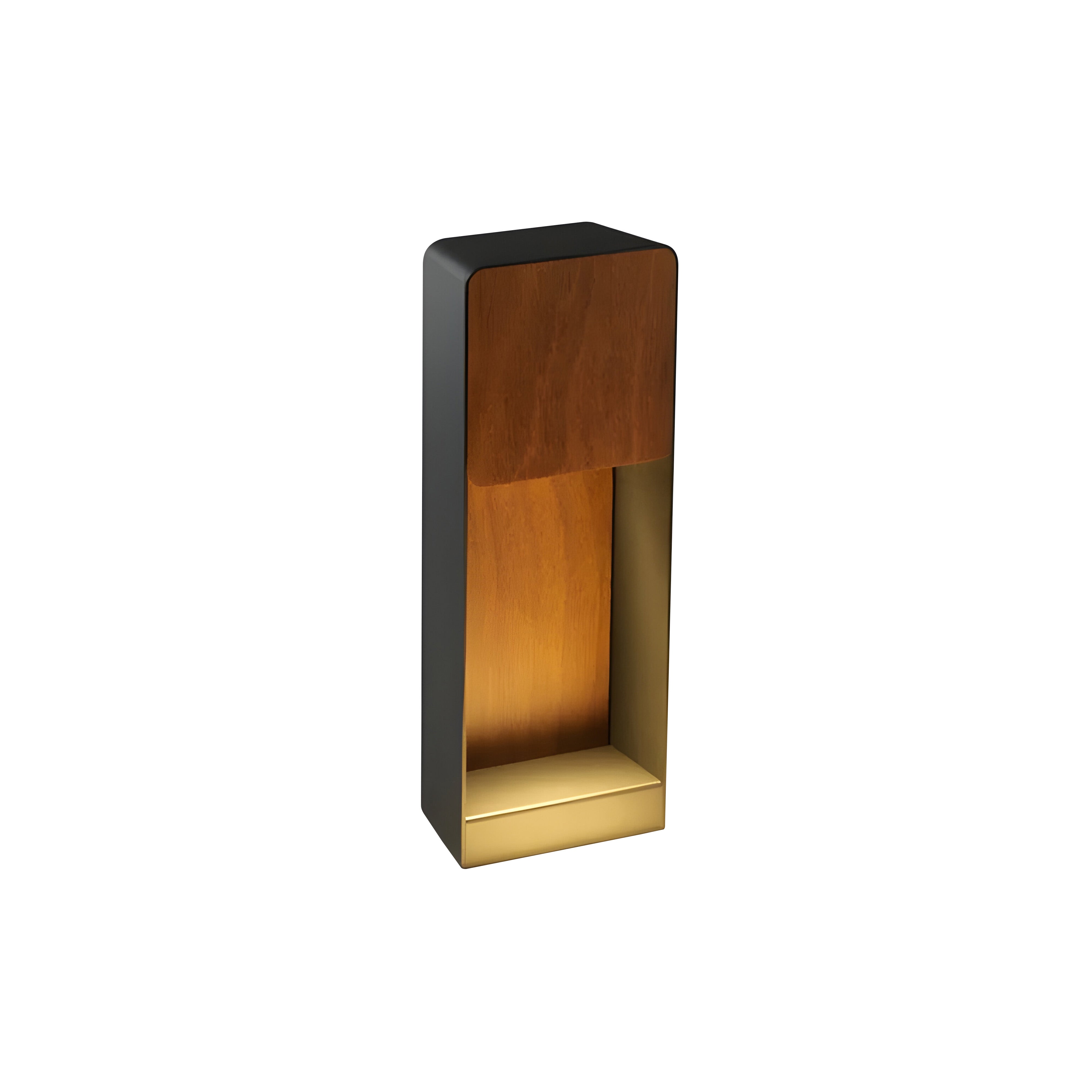 Lab B Outdoor Bollard: Dark Iroko