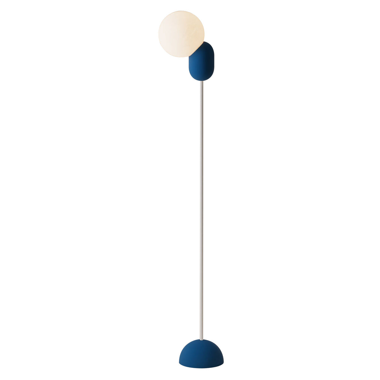 Cantilever Floor Light: Midnight + White