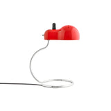 Minitopo Table Lamp: Red + Polished Chrome