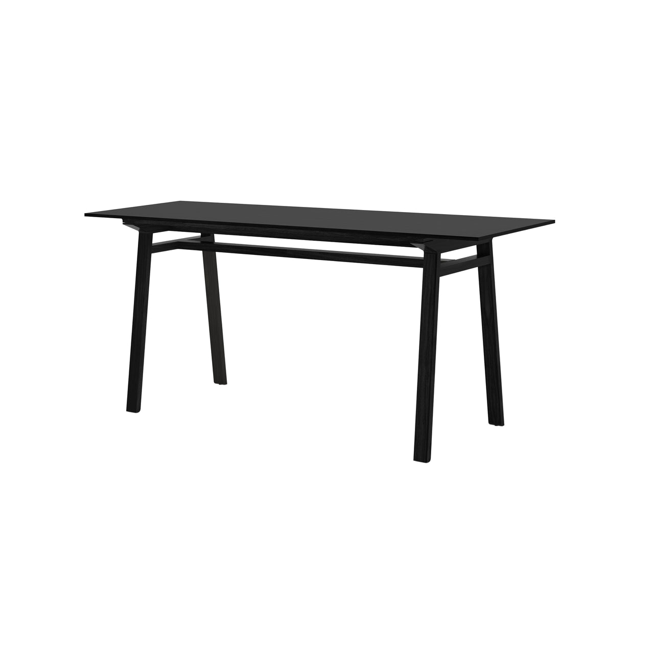 Mitis High Table: Small + Ebony Stained Oak + Ebony Stained Oak