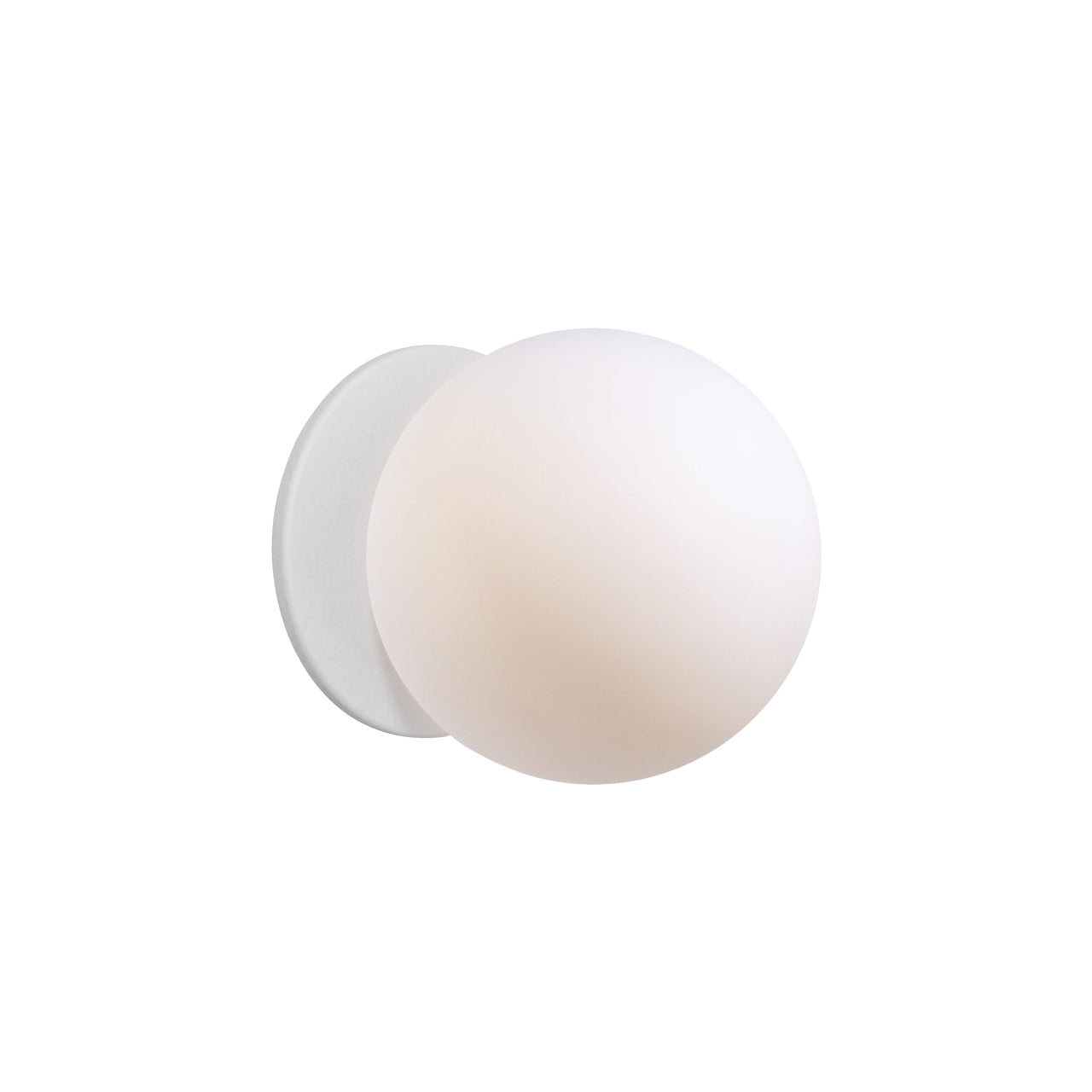 Glass 120. Wall Sconce: Matte White