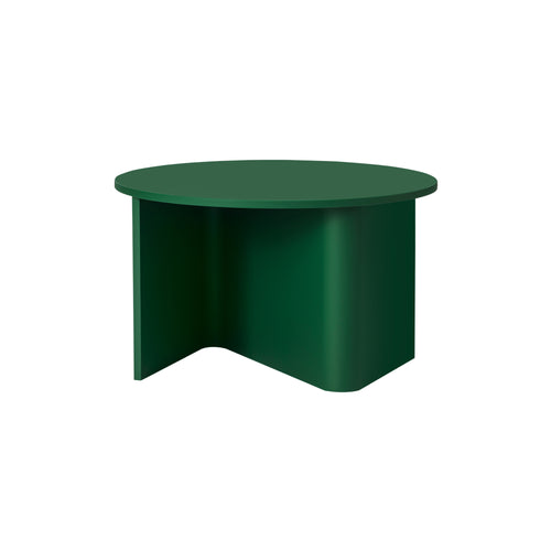 Nami Coffee Table: Round + Lacquered Pine