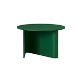 Nami Coffee Table: Round + Lacquered Pine