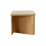 Nami Extra Small Bench: Upholstered + Flamed Oak