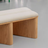 Nami Medium Bench: Upholstered