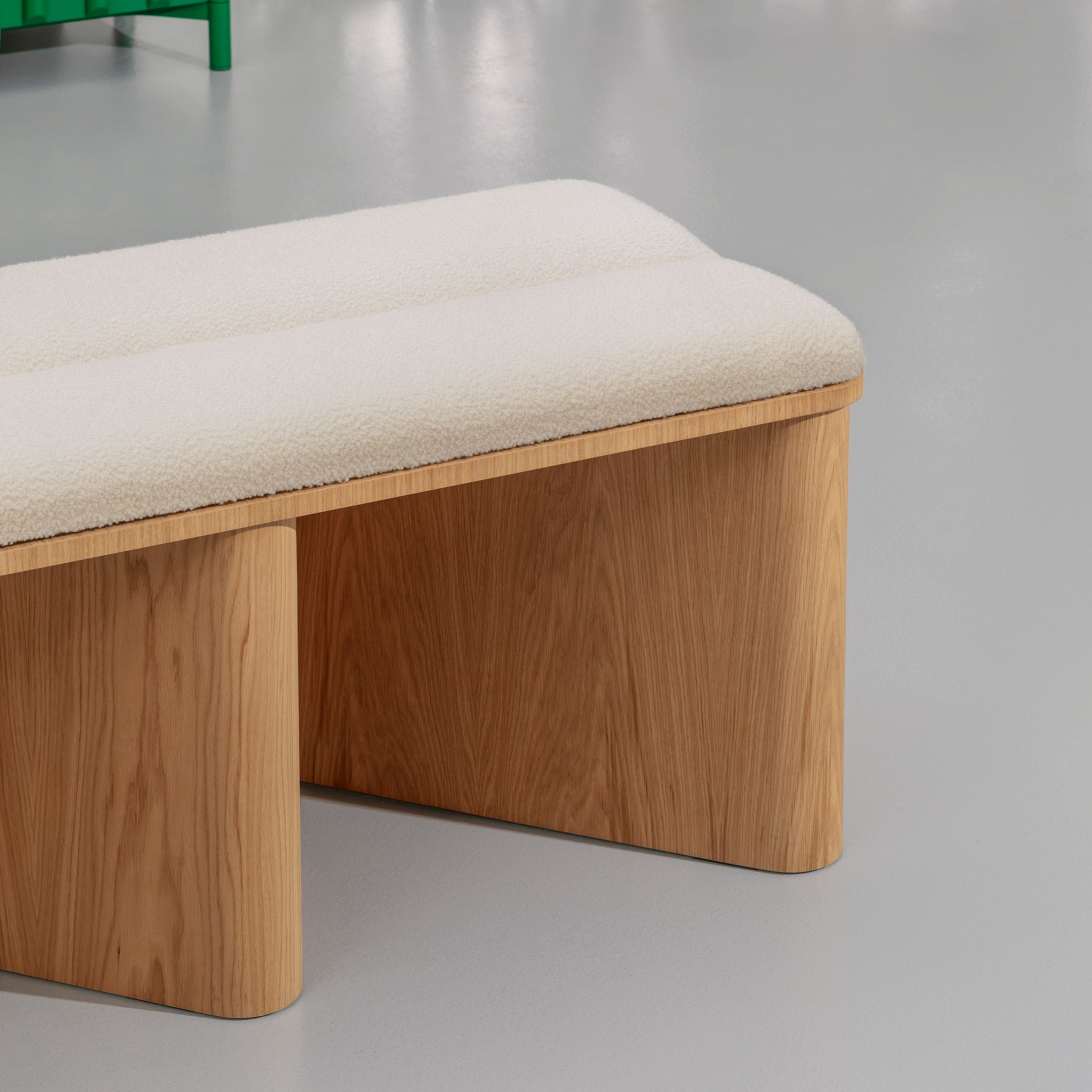 Nami Small Bench: Upholstered
