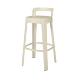 Ombra Bar + Counter Stool with Backrest: Bar + Grey