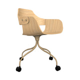 Showtime Chair with Wheel: Ash Stained Oak