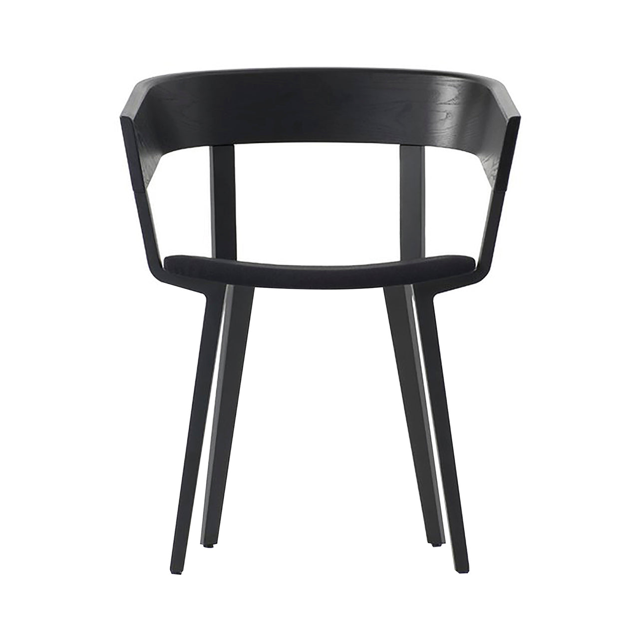 Odin Chair: Upholstered + Black Stained Ash