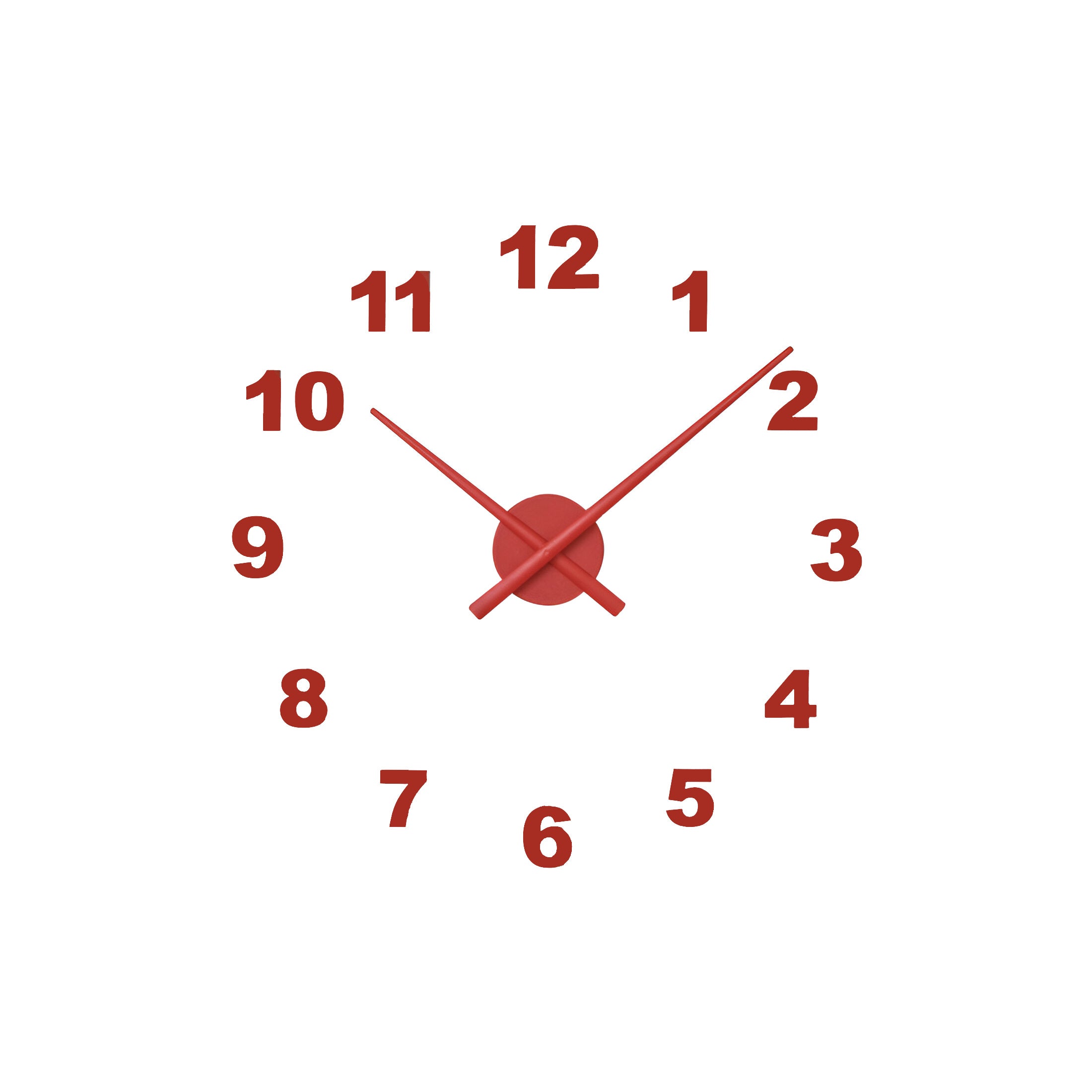 Oj Numbers Wall Clock: Small - 33.1