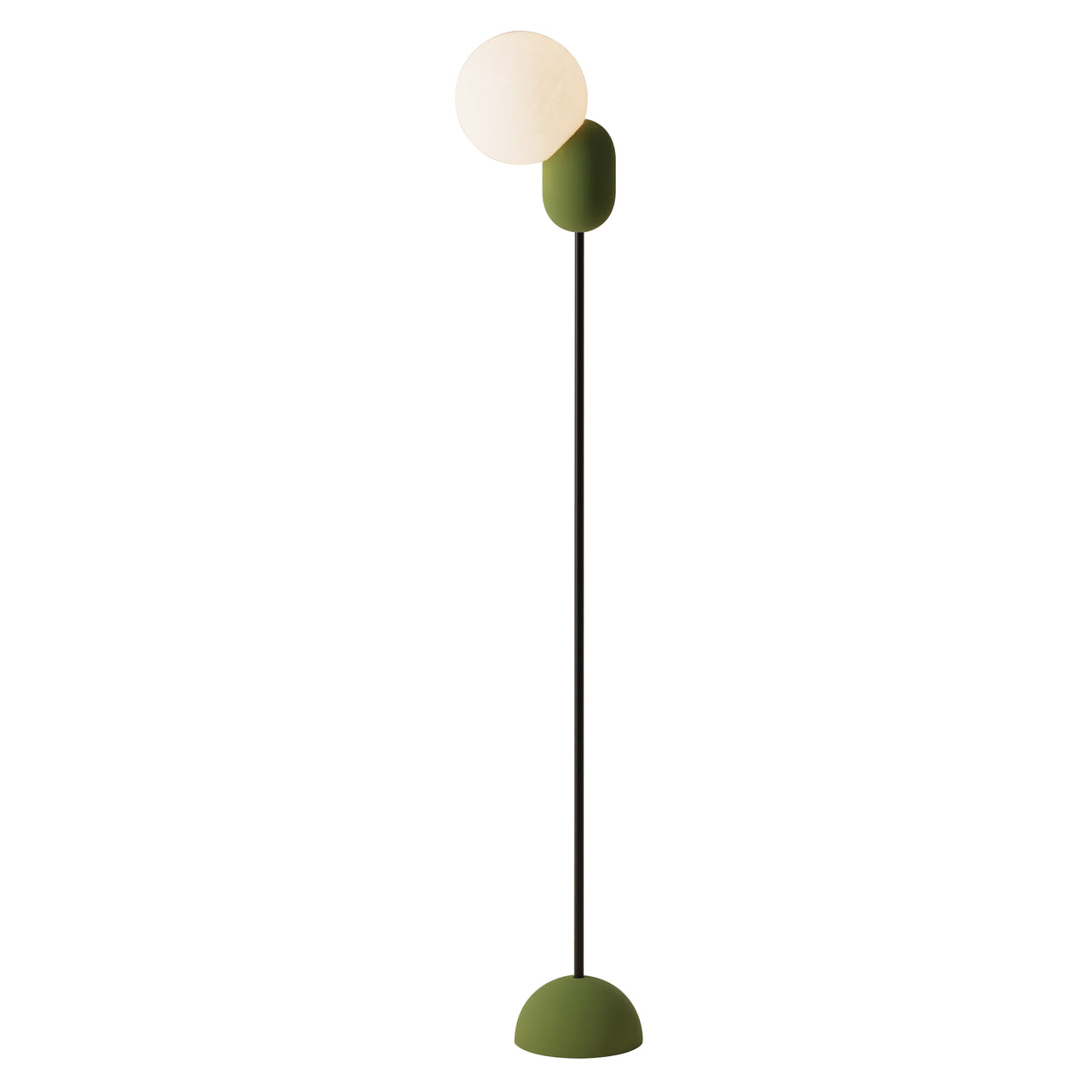 Cantilever Floor Light: Olive + Black