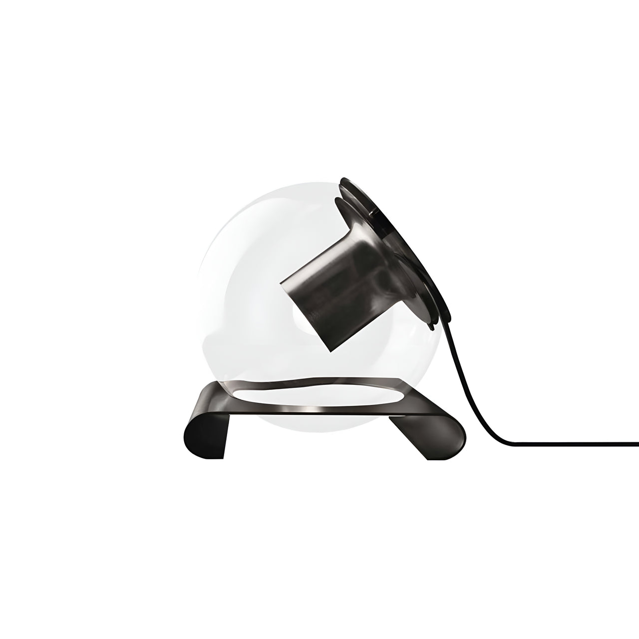 The Globe Table Lamp: Satin Nickel