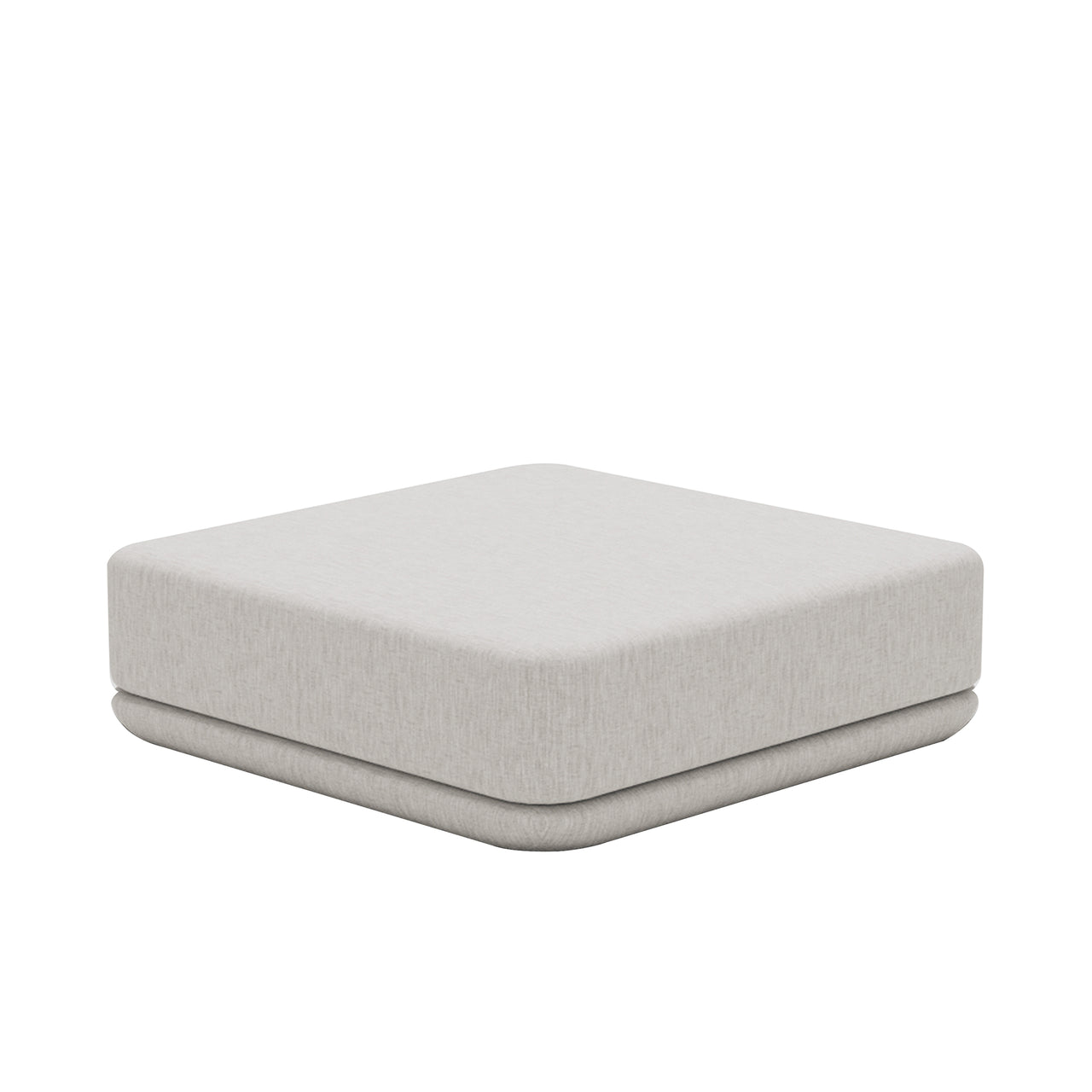 Cube Sofa Modules: Ottoman + Chenille Snow White