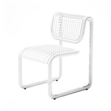 Tube Outdoor Dining Chair: White