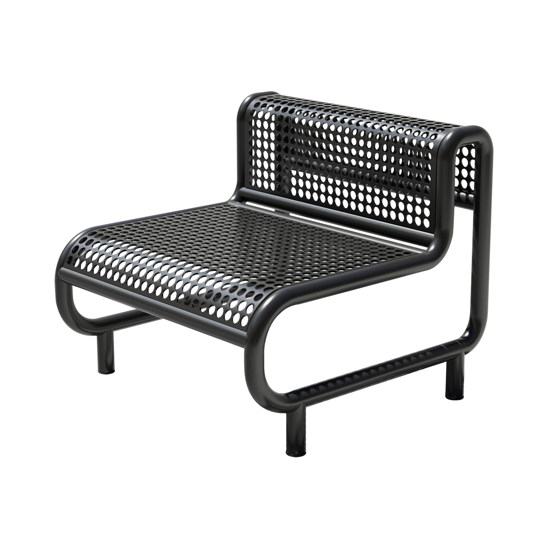 Tube Lounge Chair: Outdoor + Black