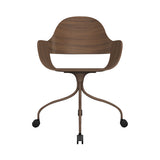 Showtime Nude Chair with Wheel: Walnut + Pale Brown