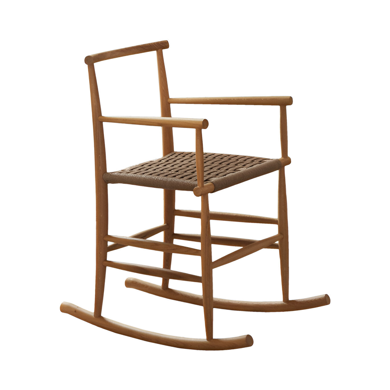 Pelleossa Rocking Chair: Oak Stained Walnut
